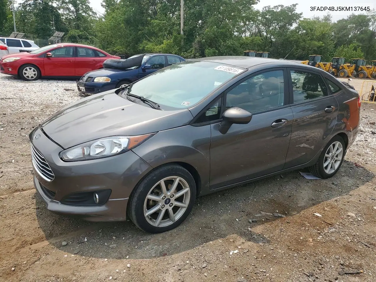 2019 Ford Fiesta Se VIN: 3FADP4BJ5KM137645 Lot: 61109816