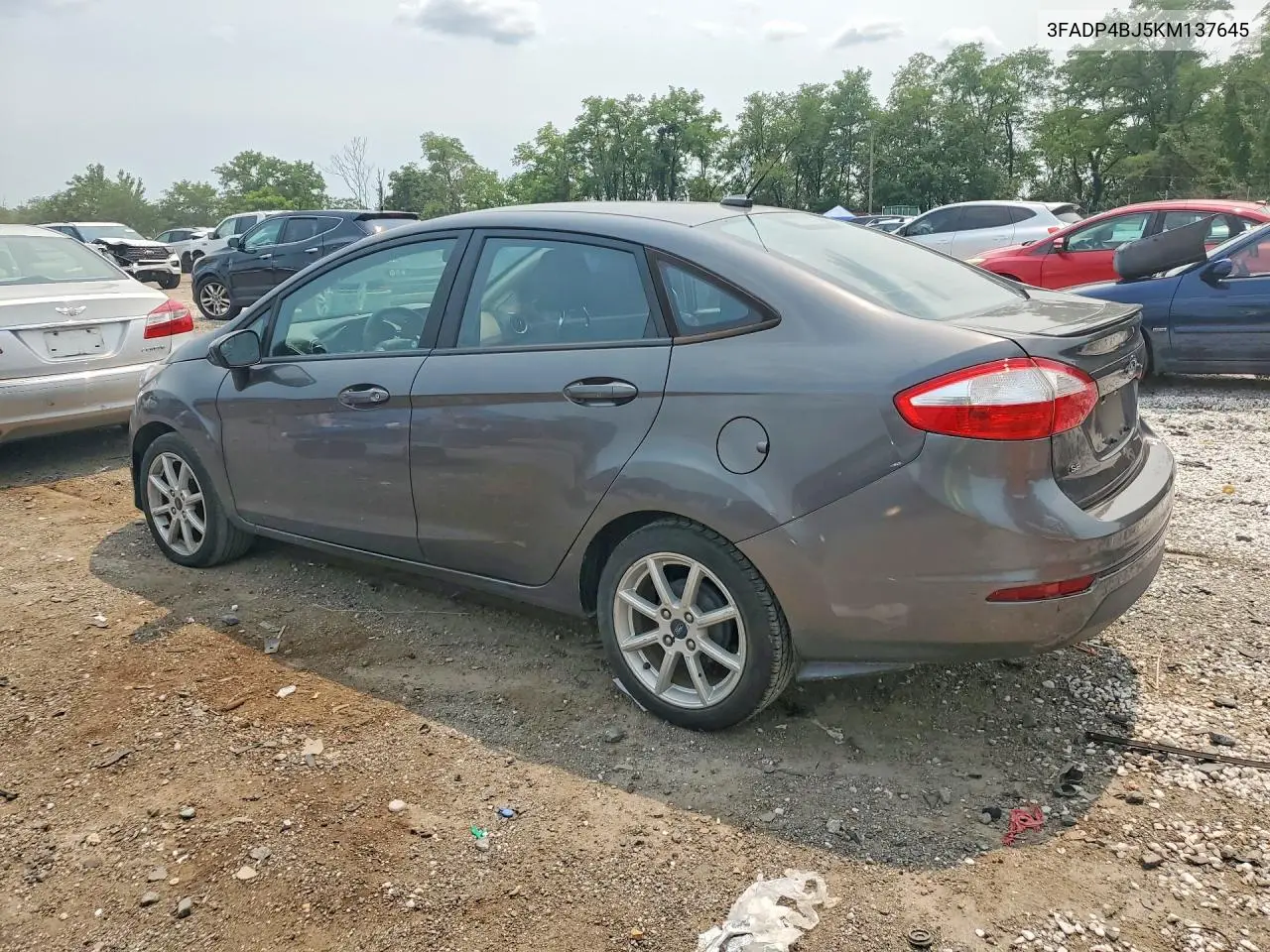 2019 Ford Fiesta Se VIN: 3FADP4BJ5KM137645 Lot: 61109816