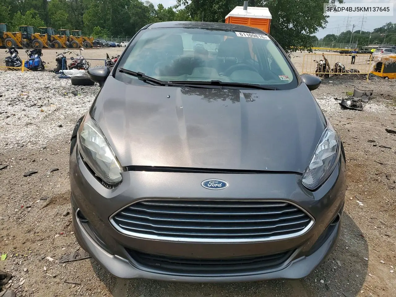 2019 Ford Fiesta Se VIN: 3FADP4BJ5KM137645 Lot: 61109816