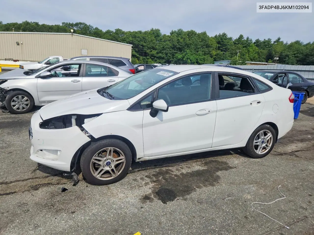 2019 Ford Fiesta Se VIN: 3FADP4BJ6KM102094 Lot: 61306216
