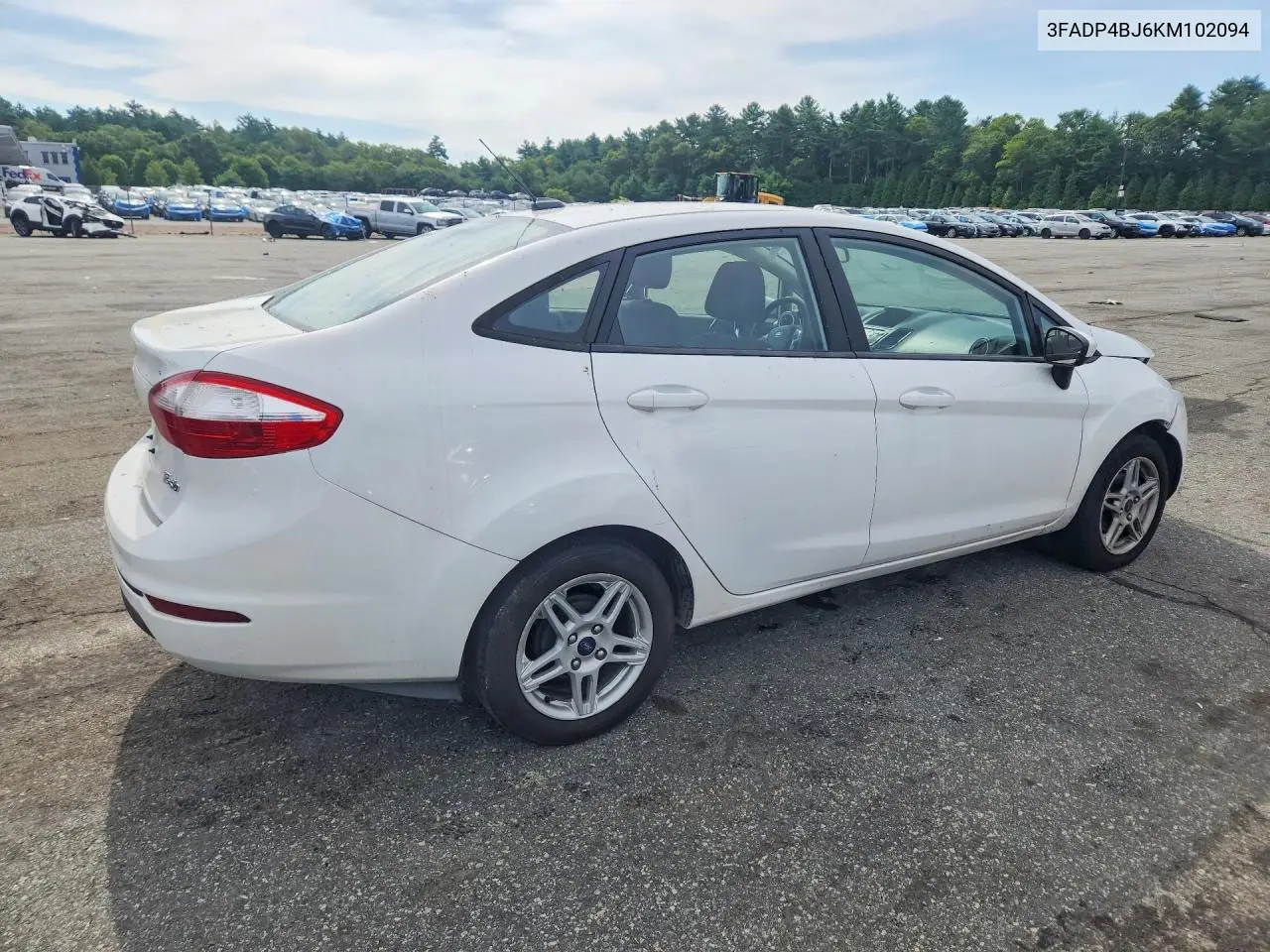 2019 Ford Fiesta Se VIN: 3FADP4BJ6KM102094 Lot: 61306216