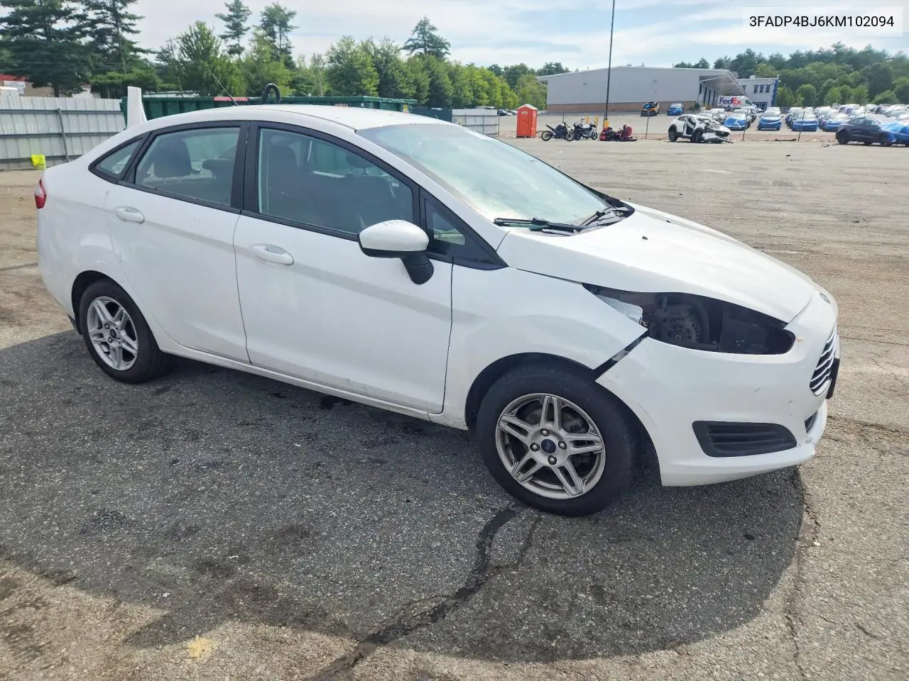 2019 Ford Fiesta Se VIN: 3FADP4BJ6KM102094 Lot: 61306216