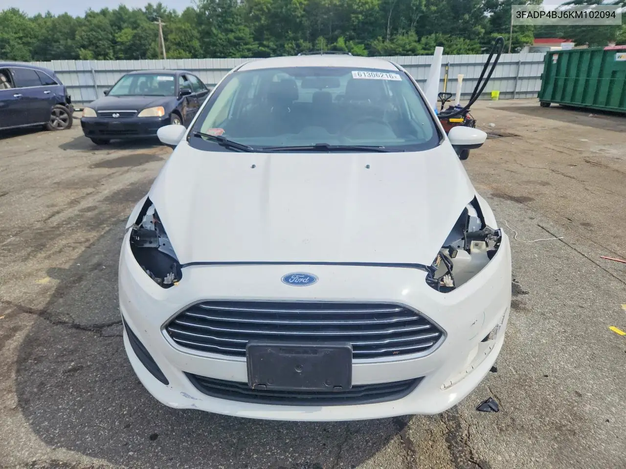 2019 Ford Fiesta Se VIN: 3FADP4BJ6KM102094 Lot: 61306216