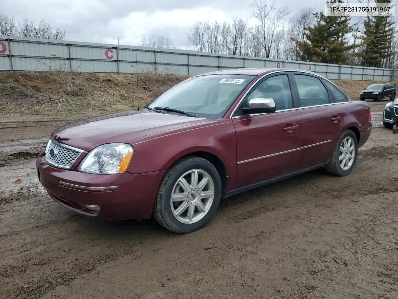 2005 Ford Five Hundred Limited VIN: 1FAFP28175G191967 Lot: 49996125