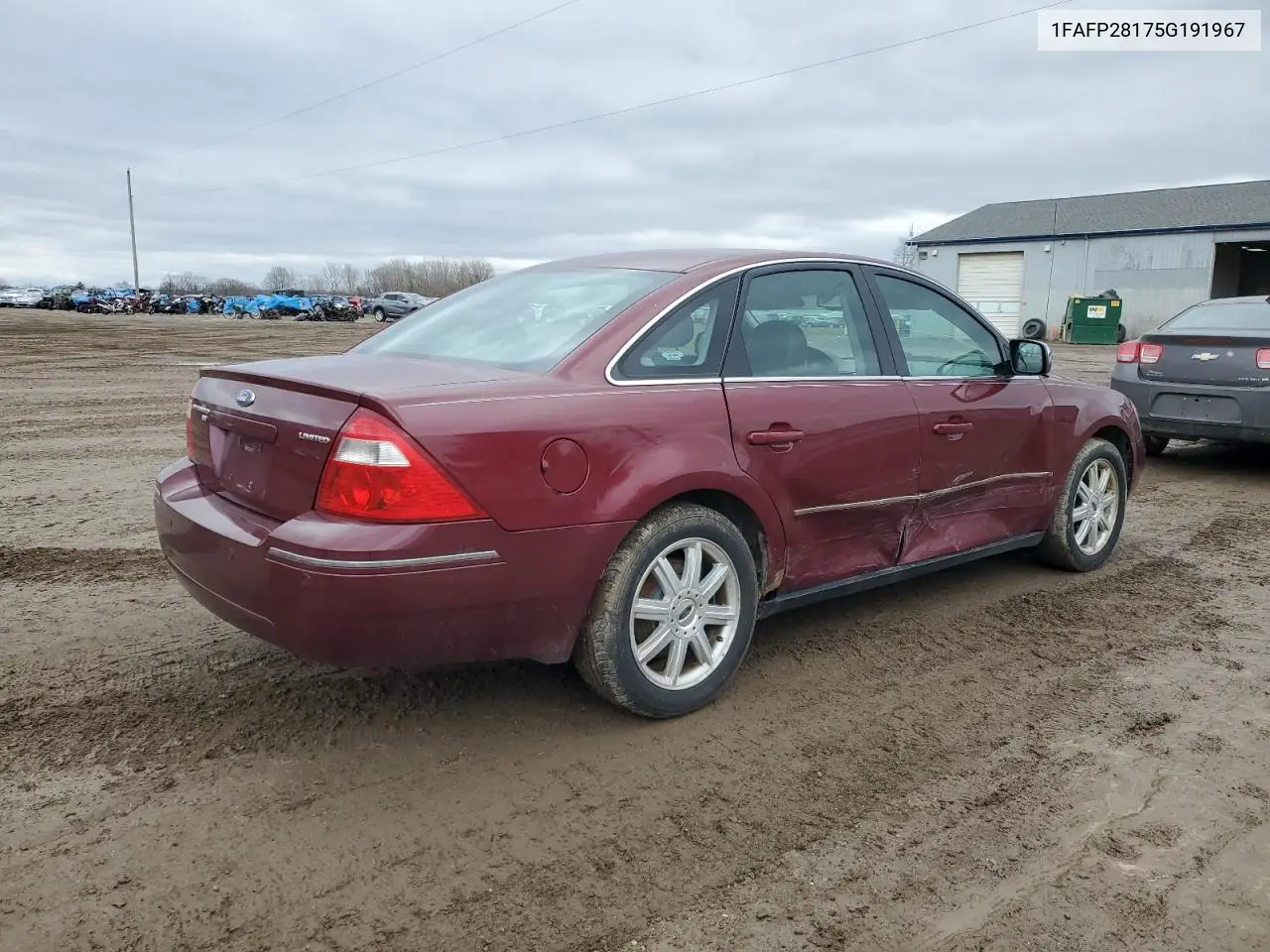 2005 Ford Five Hundred Limited VIN: 1FAFP28175G191967 Lot: 49996125