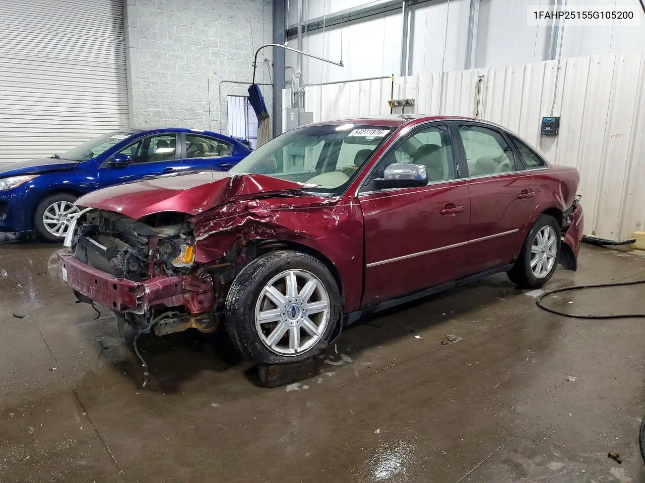 2005 Ford Five Hundred Limited VIN: 1FAHP25155G105200 Lot: 54277826
