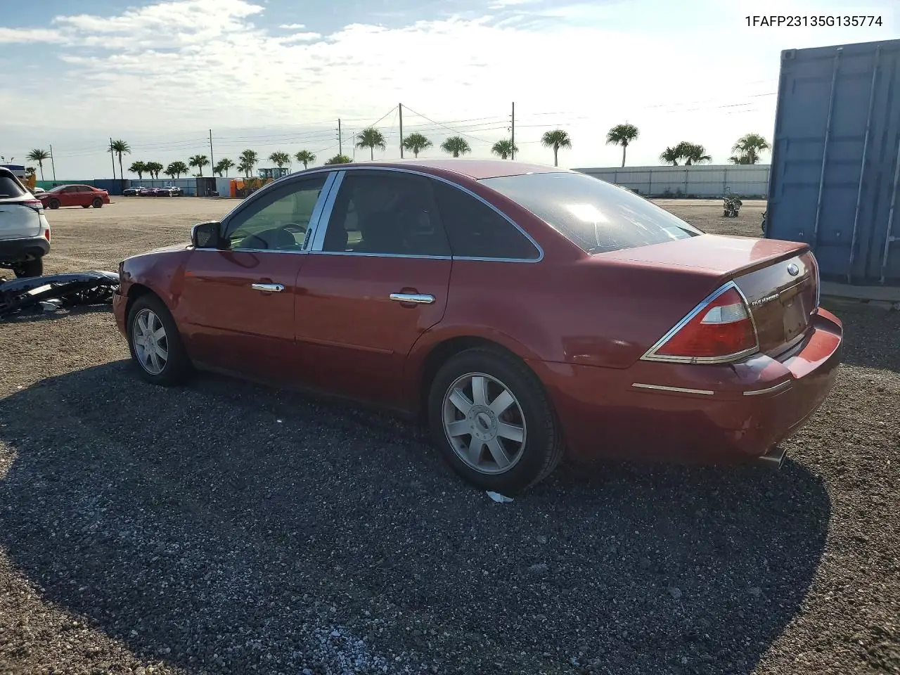 2005 Ford Five Hundred Se VIN: 1FAFP23135G135774 Lot: 56891976