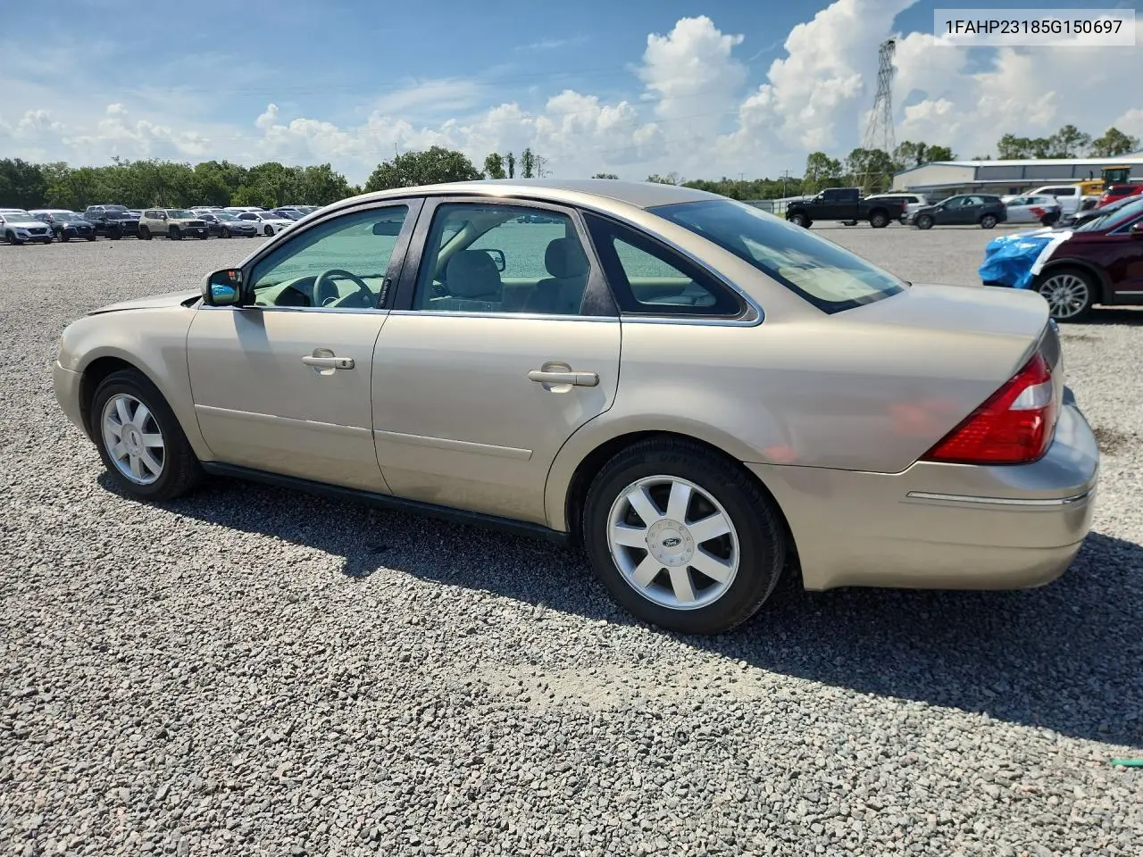 2005 Ford Five Hundred Se VIN: 1FAHP23185G150697 Lot: 58018956