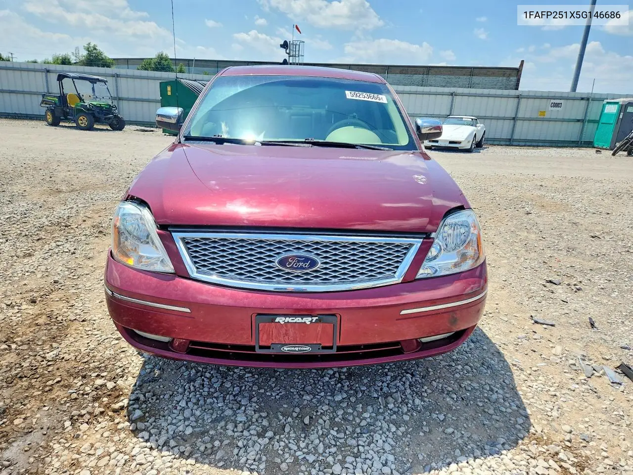 2005 Ford Five Hundred Limited VIN: 1FAFP251X5G146686 Lot: 59253666