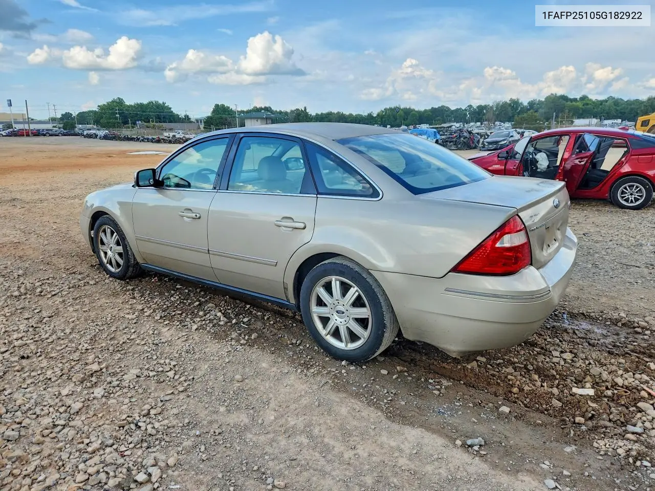 2005 Ford Five Hundred Limited VIN: 1FAFP25105G182922 Lot: 60793846
