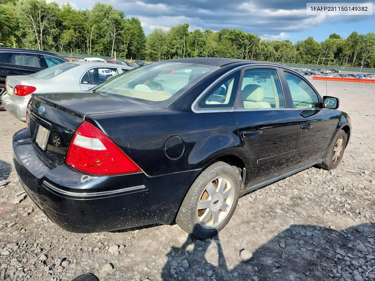 2005 Ford Five Hundred VIN: 1FAFP23115G149382 Lot: 61333426