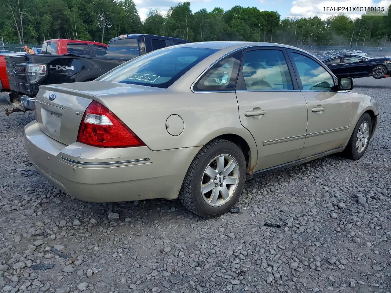 2006 Ford Five Hundred Sel VIN: 1FAHP241X6G150135 Lot: 55404176