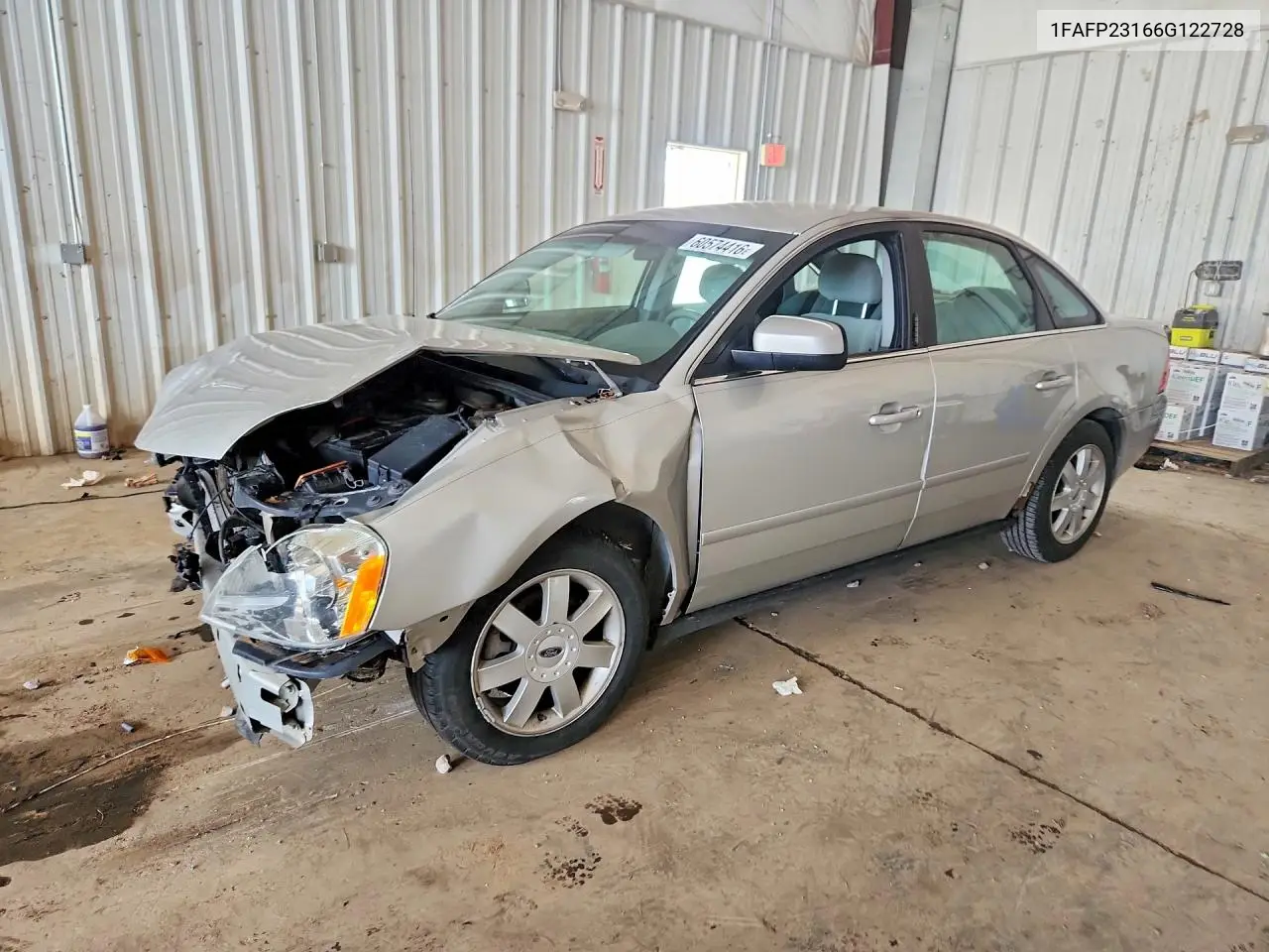2006 Ford Five Hundred Se VIN: 1FAFP23166G122728 Lot: 60574416