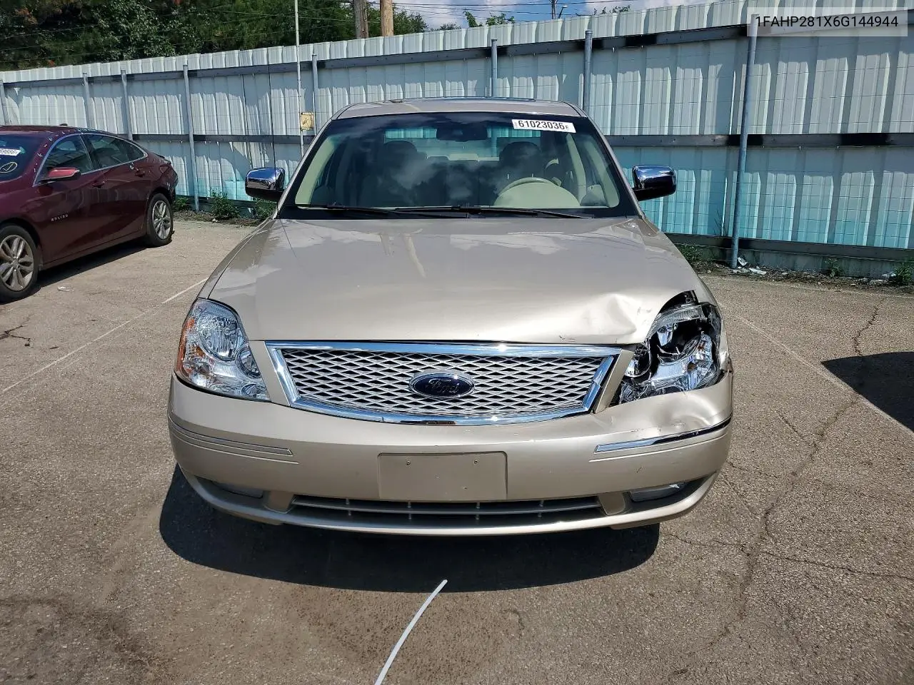 2006 Ford Five Hundred Limited VIN: 1FAHP281X6G144944 Lot: 61023036