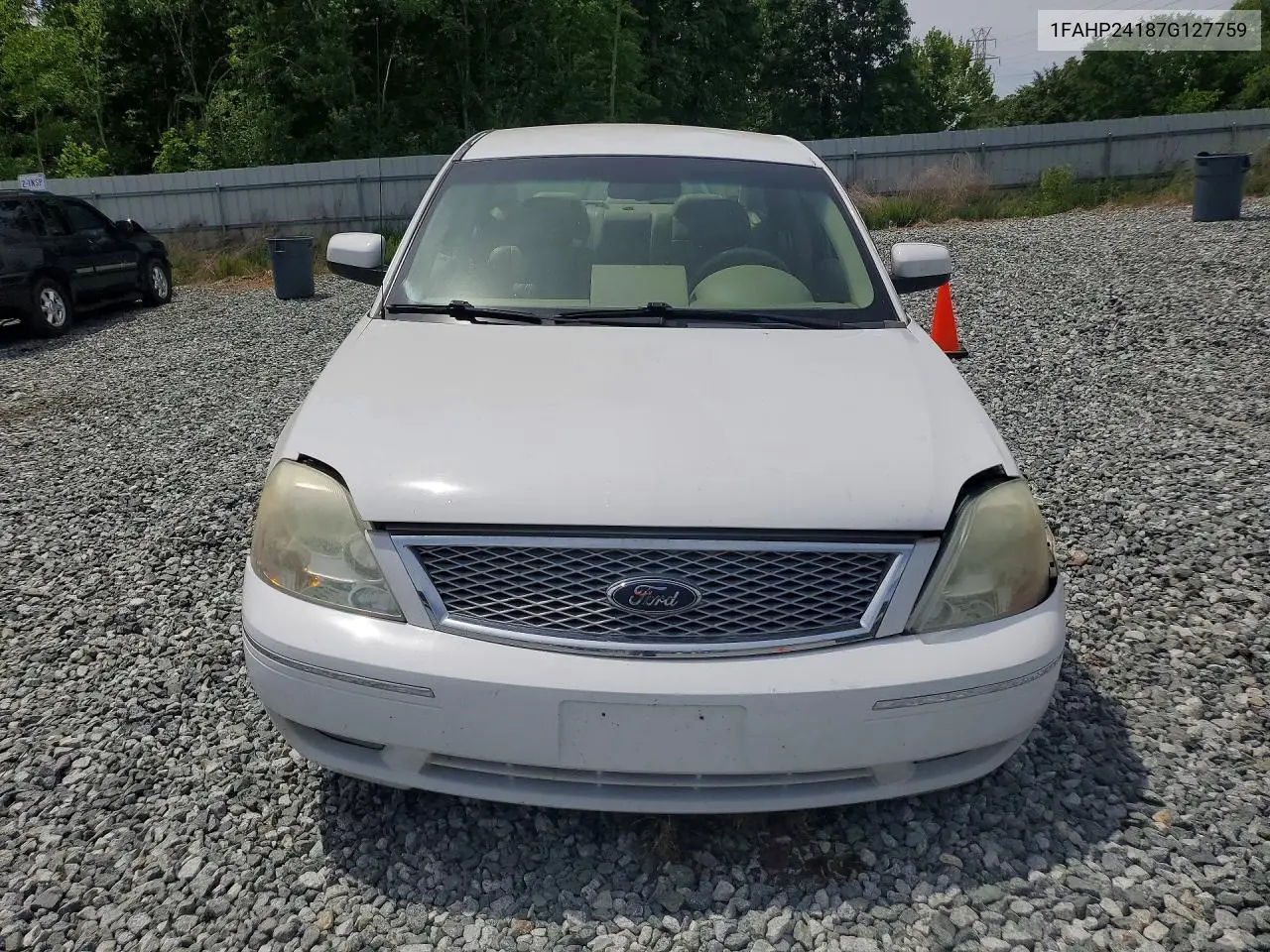2007 Ford Five Hundred Sel VIN: 1FAHP24187G127759 Lot: 49944666