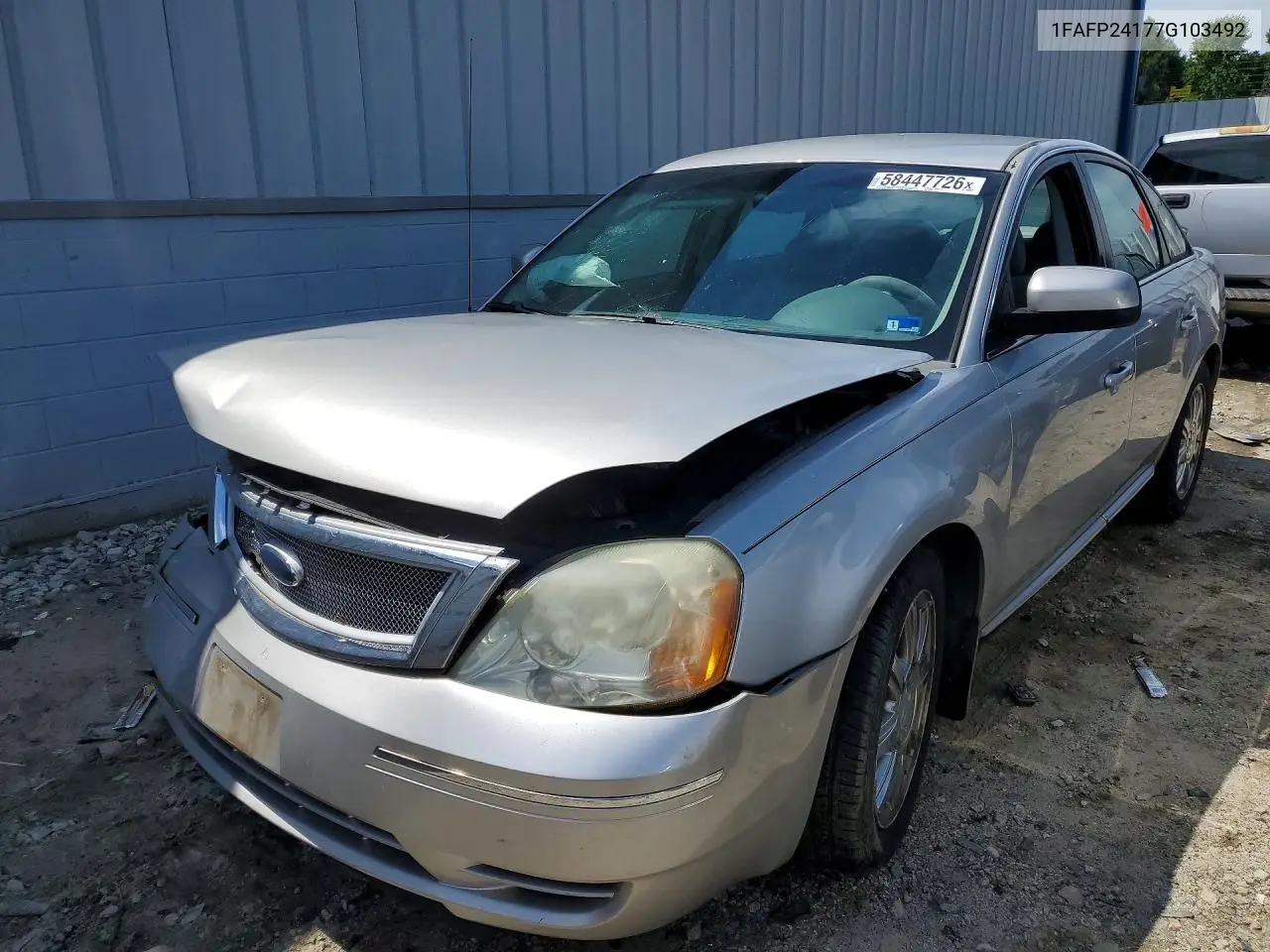 2007 Ford Five Hundred Sel VIN: 1FAFP24177G103492 Lot: 58447726