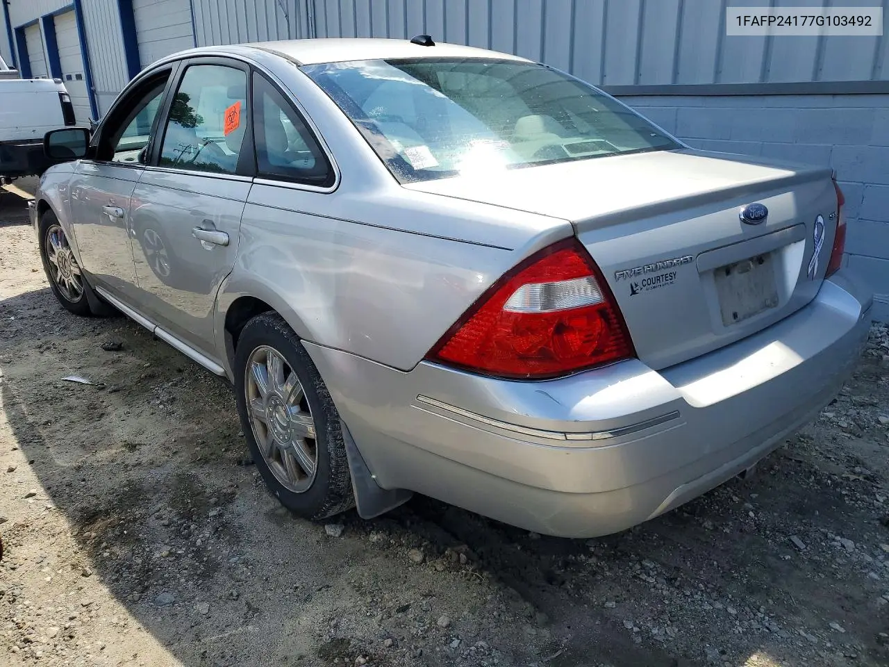 2007 Ford Five Hundred Sel VIN: 1FAFP24177G103492 Lot: 58447726
