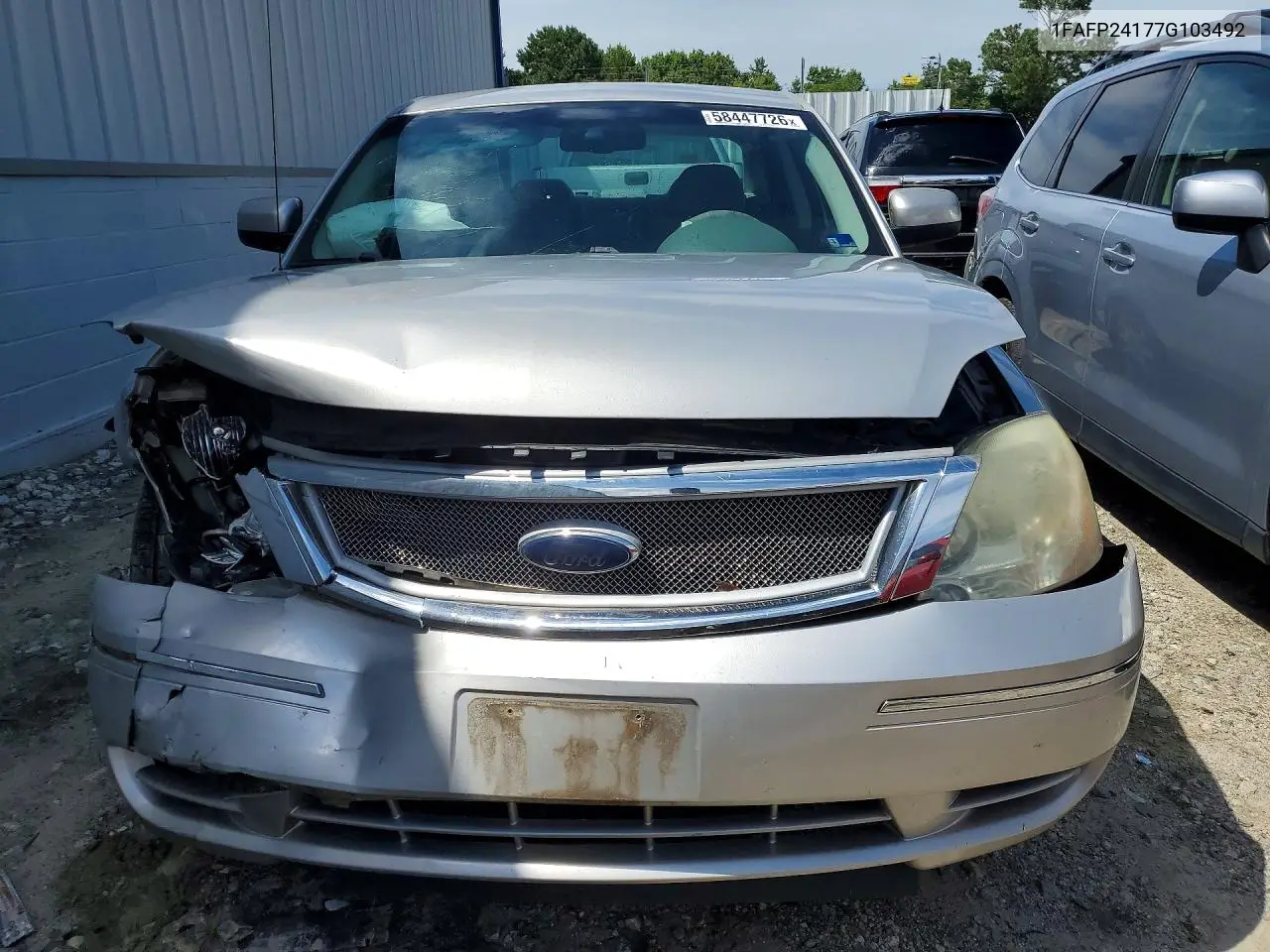 2007 Ford Five Hundred Sel VIN: 1FAFP24177G103492 Lot: 58447726