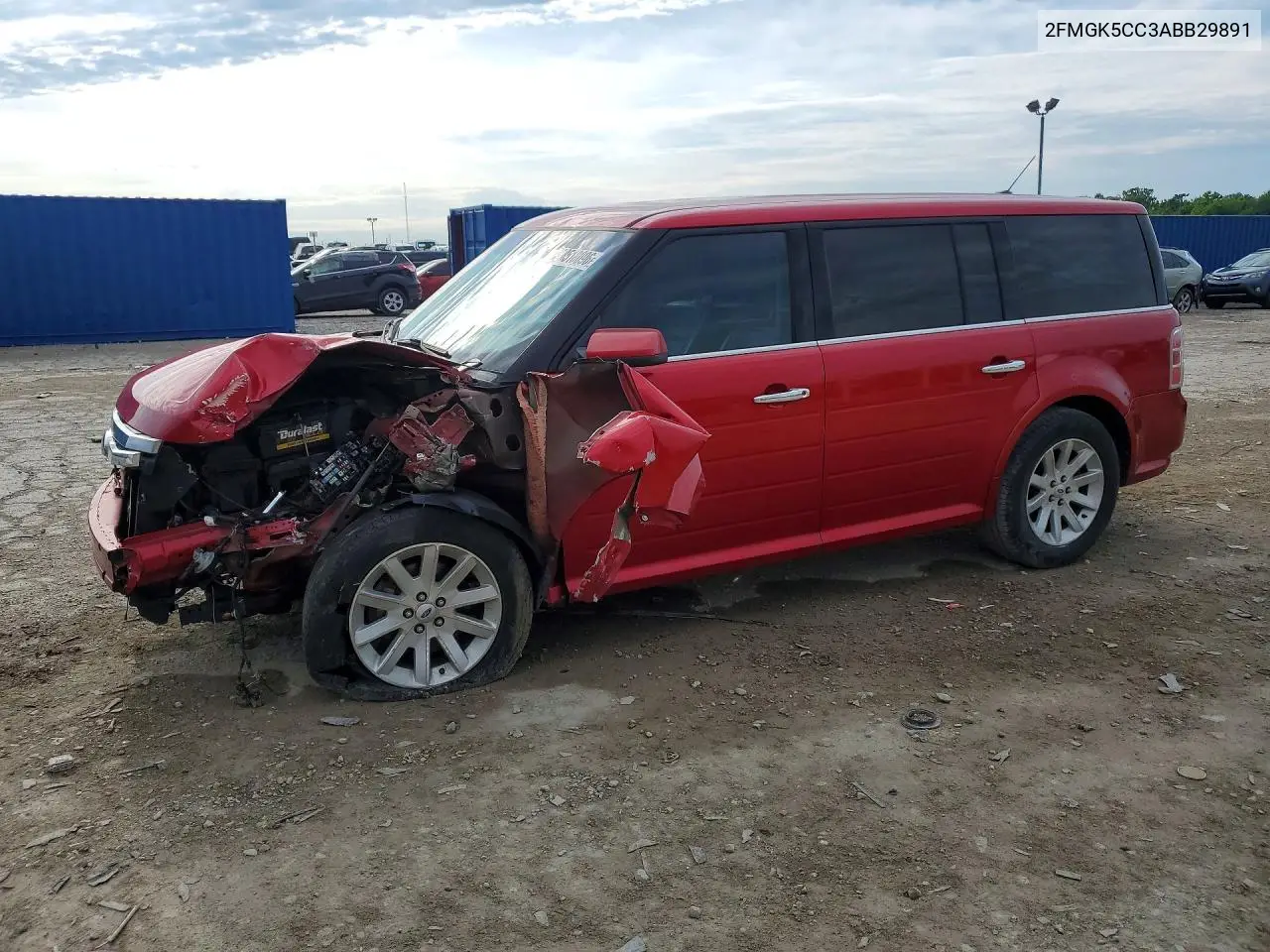 2010 Ford Flex Sel VIN: 2FMGK5CC3ABB29891 Lot: 58518096