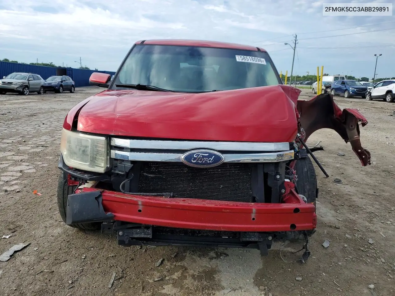 2010 Ford Flex Sel VIN: 2FMGK5CC3ABB29891 Lot: 58518096