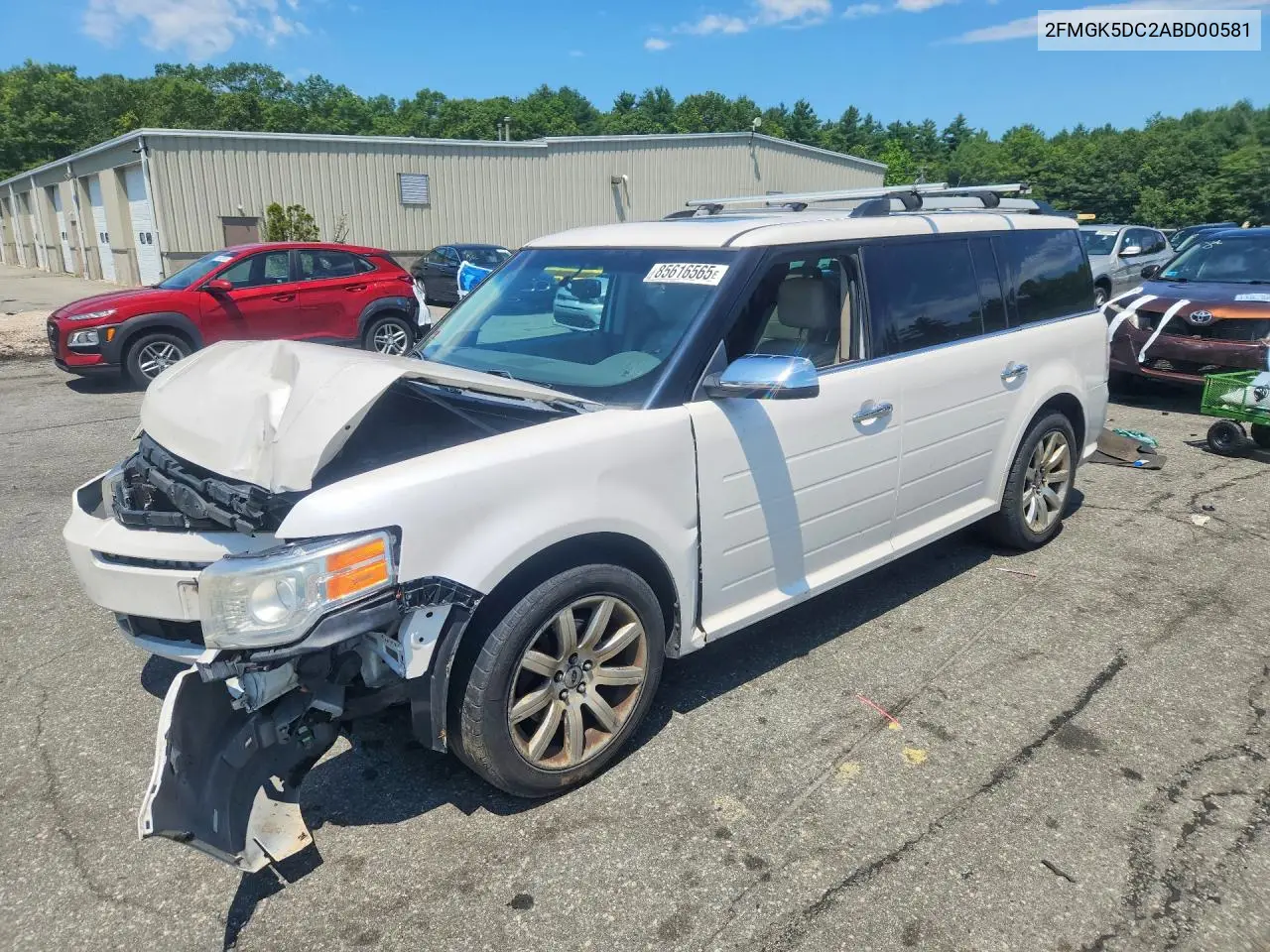 2010 Ford Flex Limited VIN: 2FMGK5DC2ABD00581 Lot: 85616565