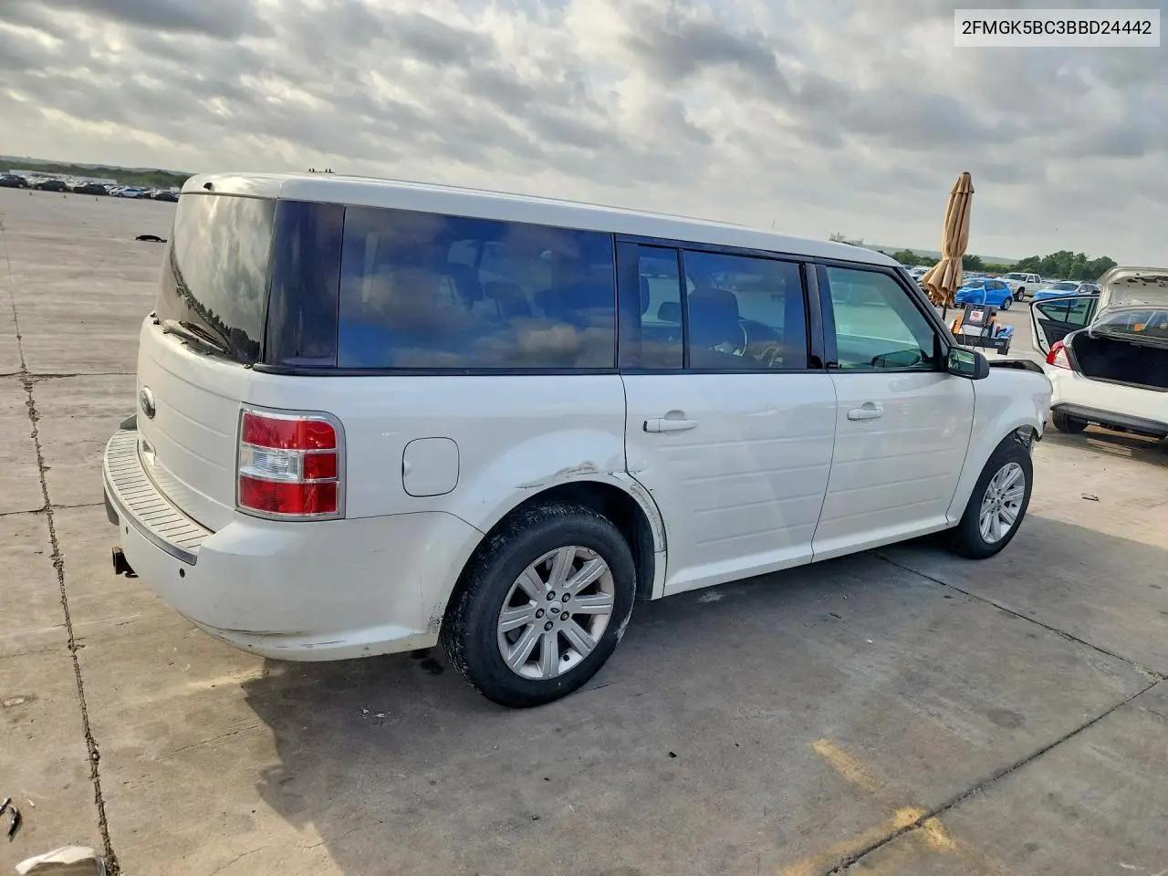 2011 Ford Flex Se VIN: 2FMGK5BC3BBD24442 Lot: 59188886