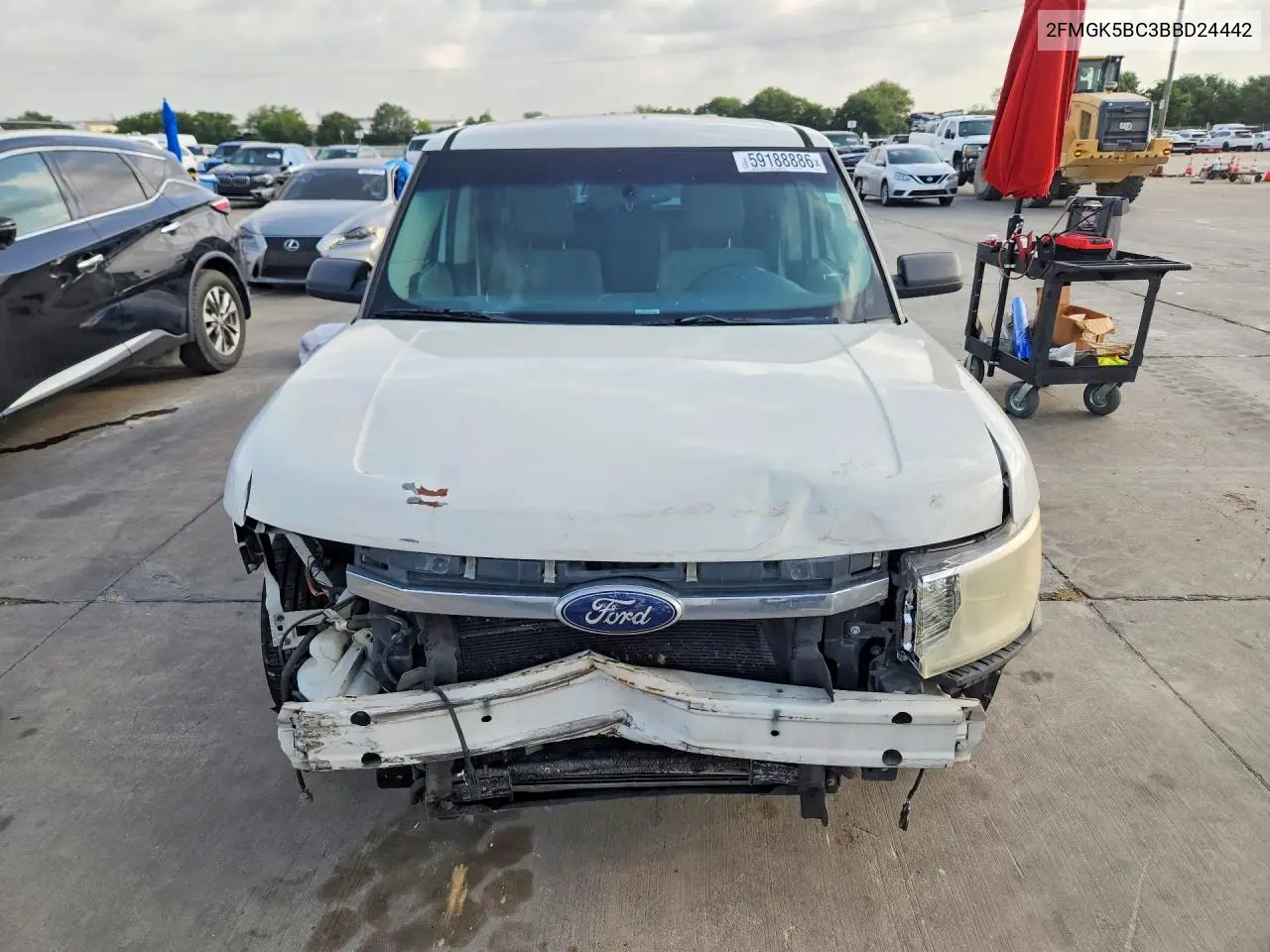 2011 Ford Flex Se VIN: 2FMGK5BC3BBD24442 Lot: 59188886