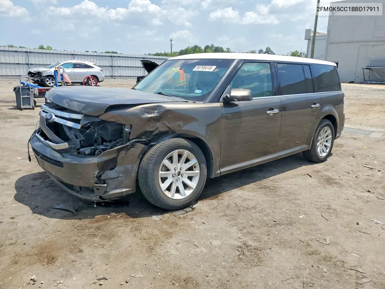 2011 Ford Flex Sel VIN: 2FMGK5CC1BBD17911 Lot: 59795416