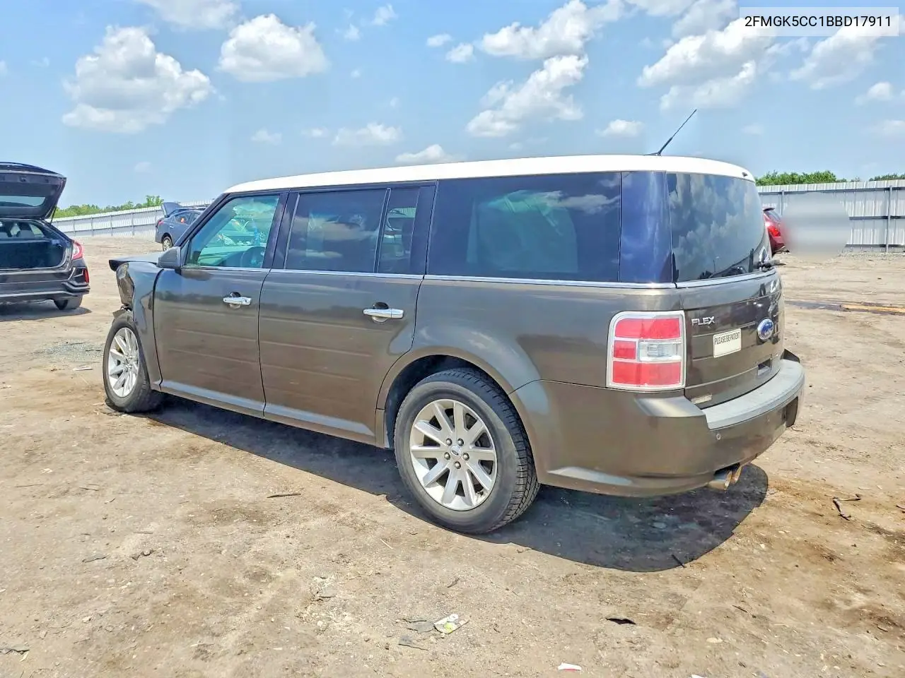 2011 Ford Flex Sel VIN: 2FMGK5CC1BBD17911 Lot: 59795416
