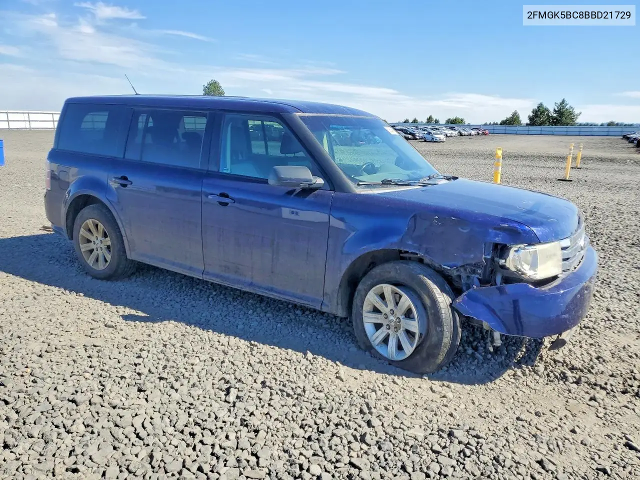 2011 Ford Flex Se VIN: 2FMGK5BC8BBD21729 Lot: 60808606