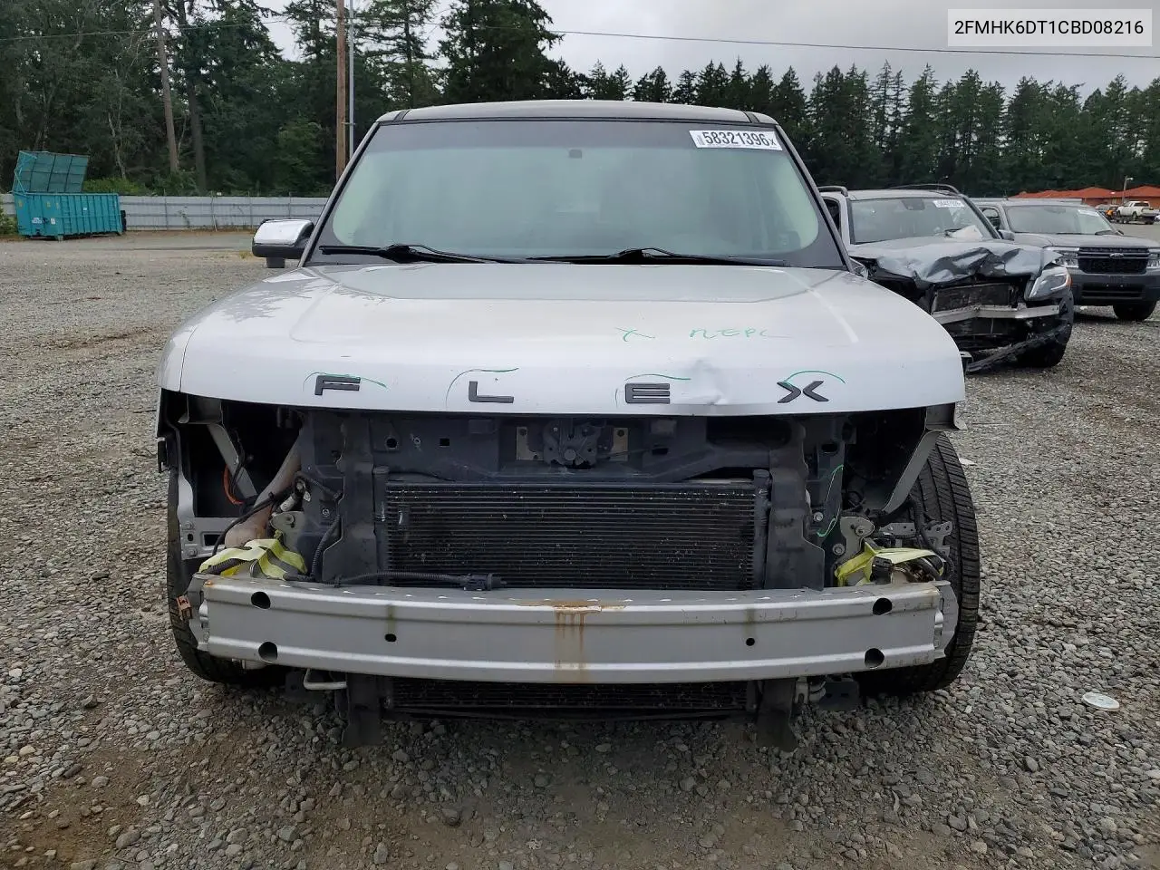 2012 Ford Flex Limited VIN: 2FMHK6DT1CBD08216 Lot: 58321396