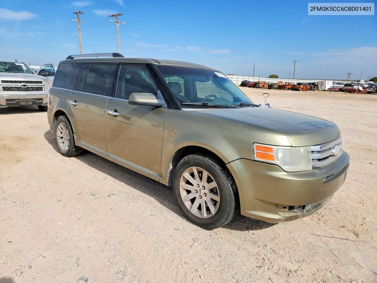 2012 Ford Flex Sel VIN: 2FMGK5CC6CBD01401 Lot: 58749806