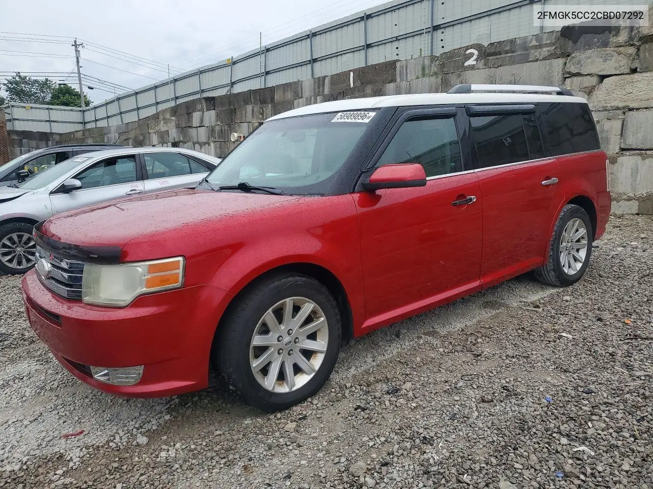 2012 Ford Flex Sel VIN: 2FMGK5CC2CBD07292 Lot: 58989896