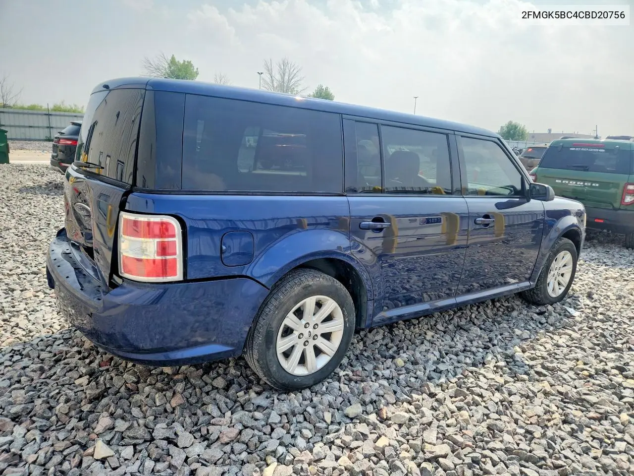 2012 Ford Flex Se VIN: 2FMGK5BC4CBD20756 Lot: 60544946