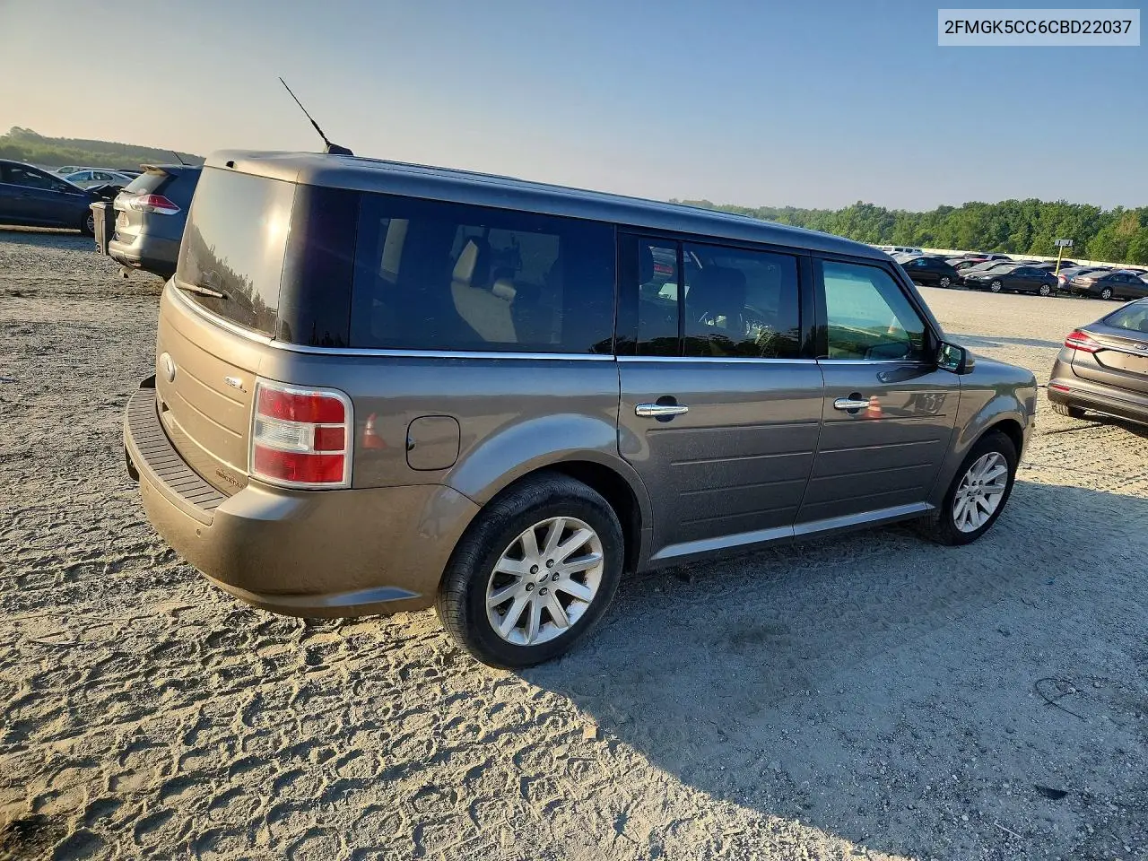 2012 Ford Flex Sel VIN: 2FMGK5CC6CBD22037 Lot: 85963845