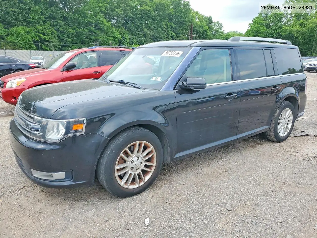 2013 Ford Flex Sel VIN: 2FMHK6C86DBD28931 Lot: 56753316