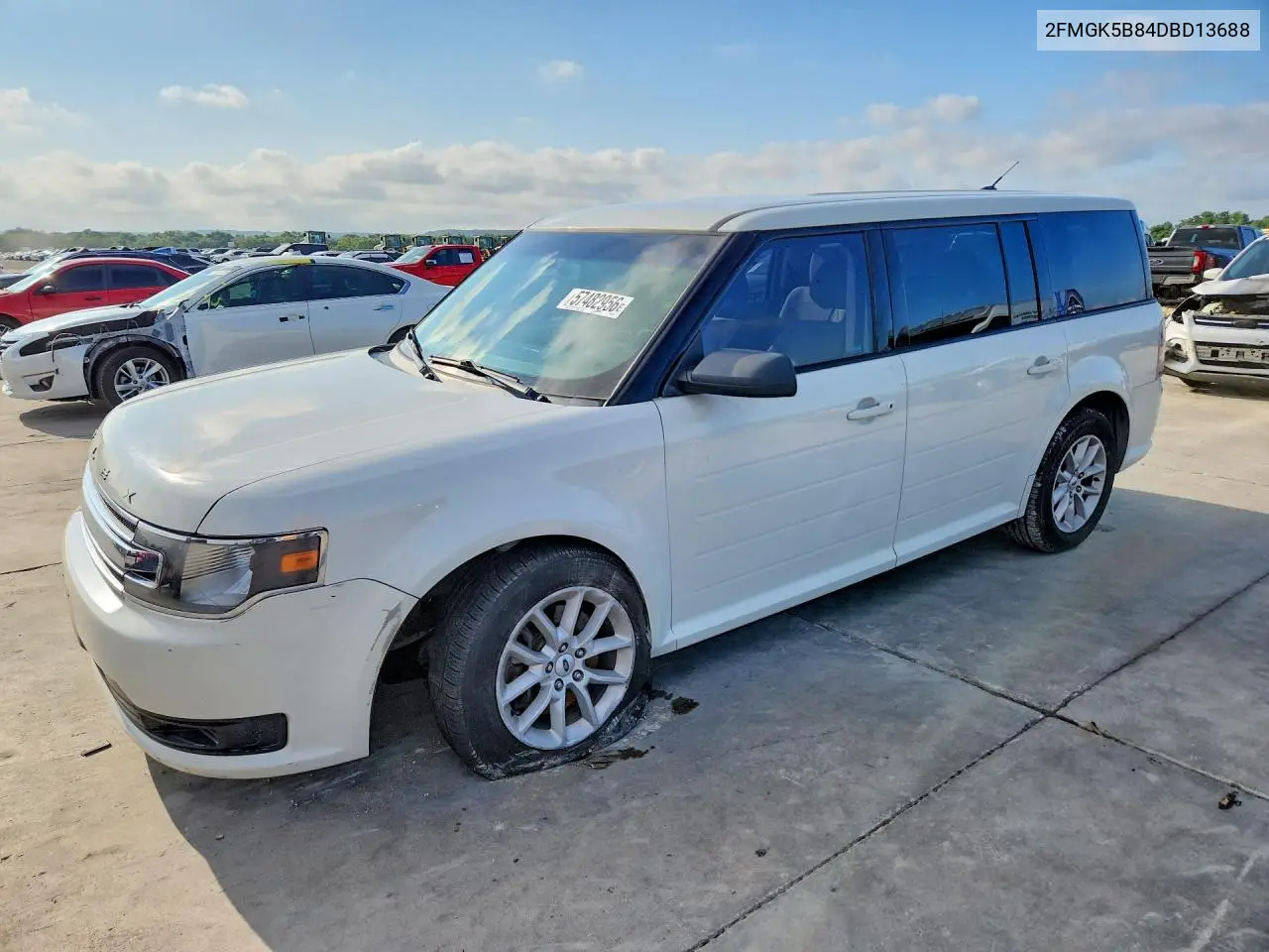 2013 Ford Flex Se VIN: 2FMGK5B84DBD13688 Lot: 57482956