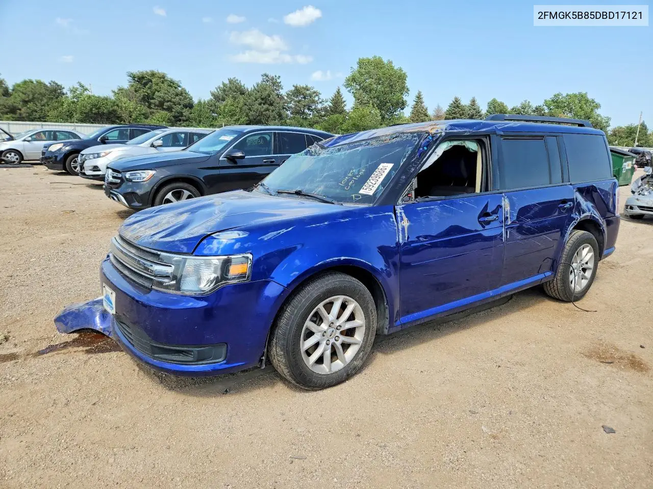 2013 Ford Flex Se VIN: 2FMGK5B85DBD17121 Lot: 59239686