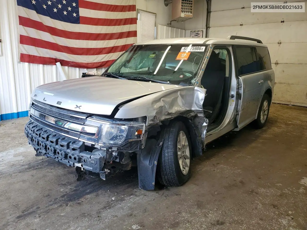 2013 Ford Flex Se VIN: 2FMGK5B88DBD21633 Lot: 60975986