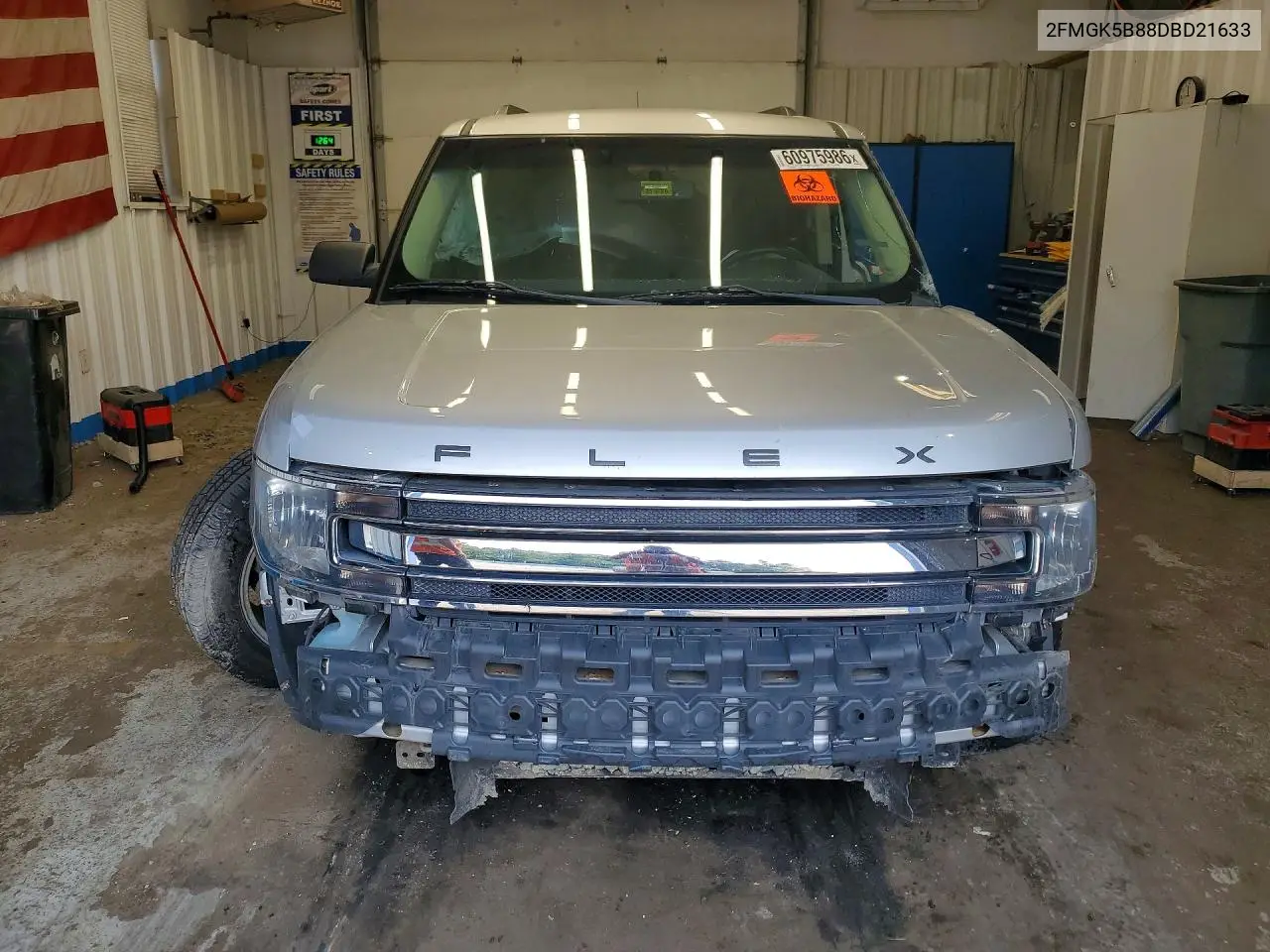 2013 Ford Flex Se VIN: 2FMGK5B88DBD21633 Lot: 60975986