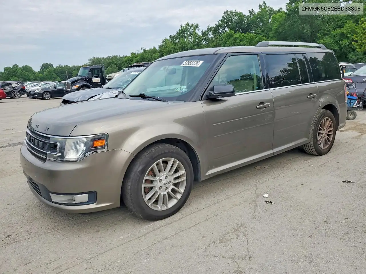 2014 Ford Flex Sel VIN: 2FMGK5C82EBD33308 Lot: 57956326