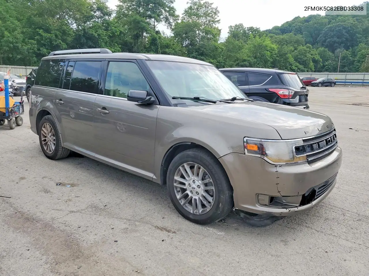 2014 Ford Flex Sel VIN: 2FMGK5C82EBD33308 Lot: 57956326