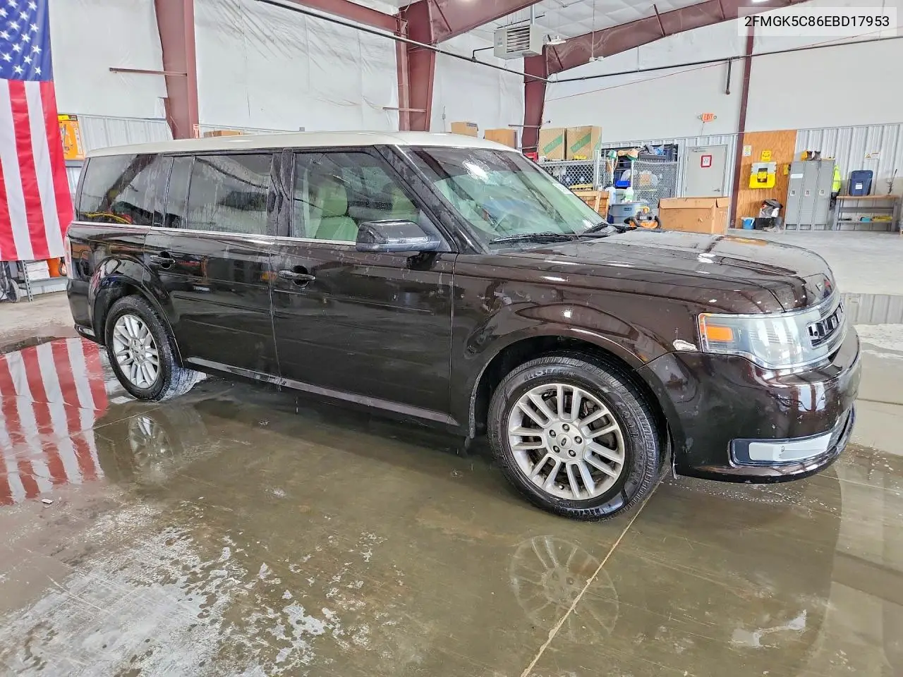 2014 Ford Flex Sel VIN: 2FMGK5C86EBD17953 Lot: 58434006