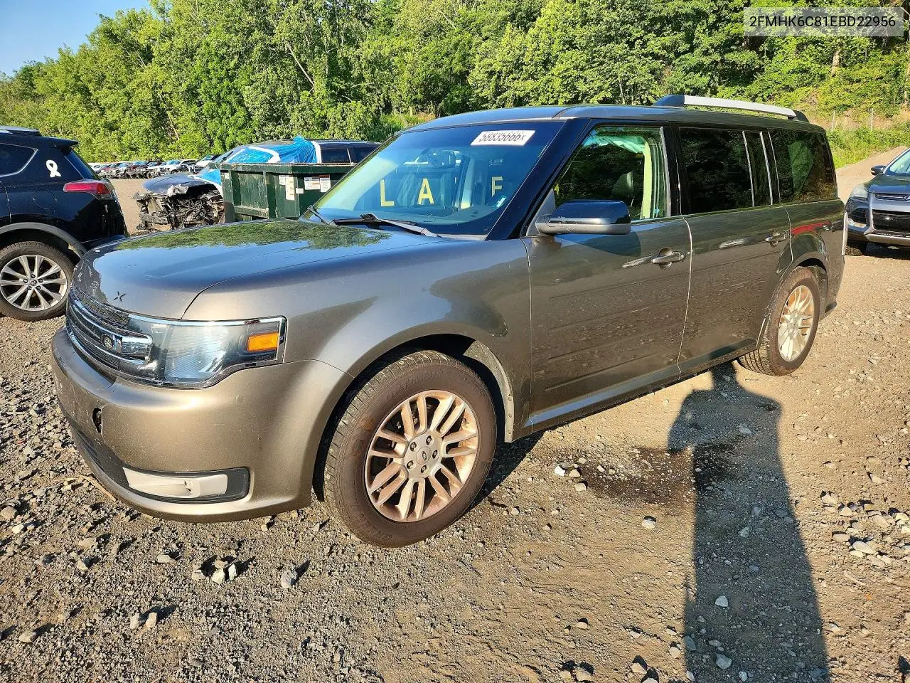 2014 Ford Flex Sel VIN: 2FMHK6C81EBD22956 Lot: 58835666