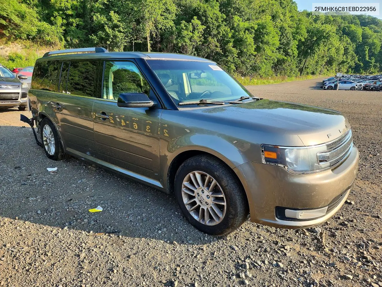 2014 Ford Flex Sel VIN: 2FMHK6C81EBD22956 Lot: 58835666