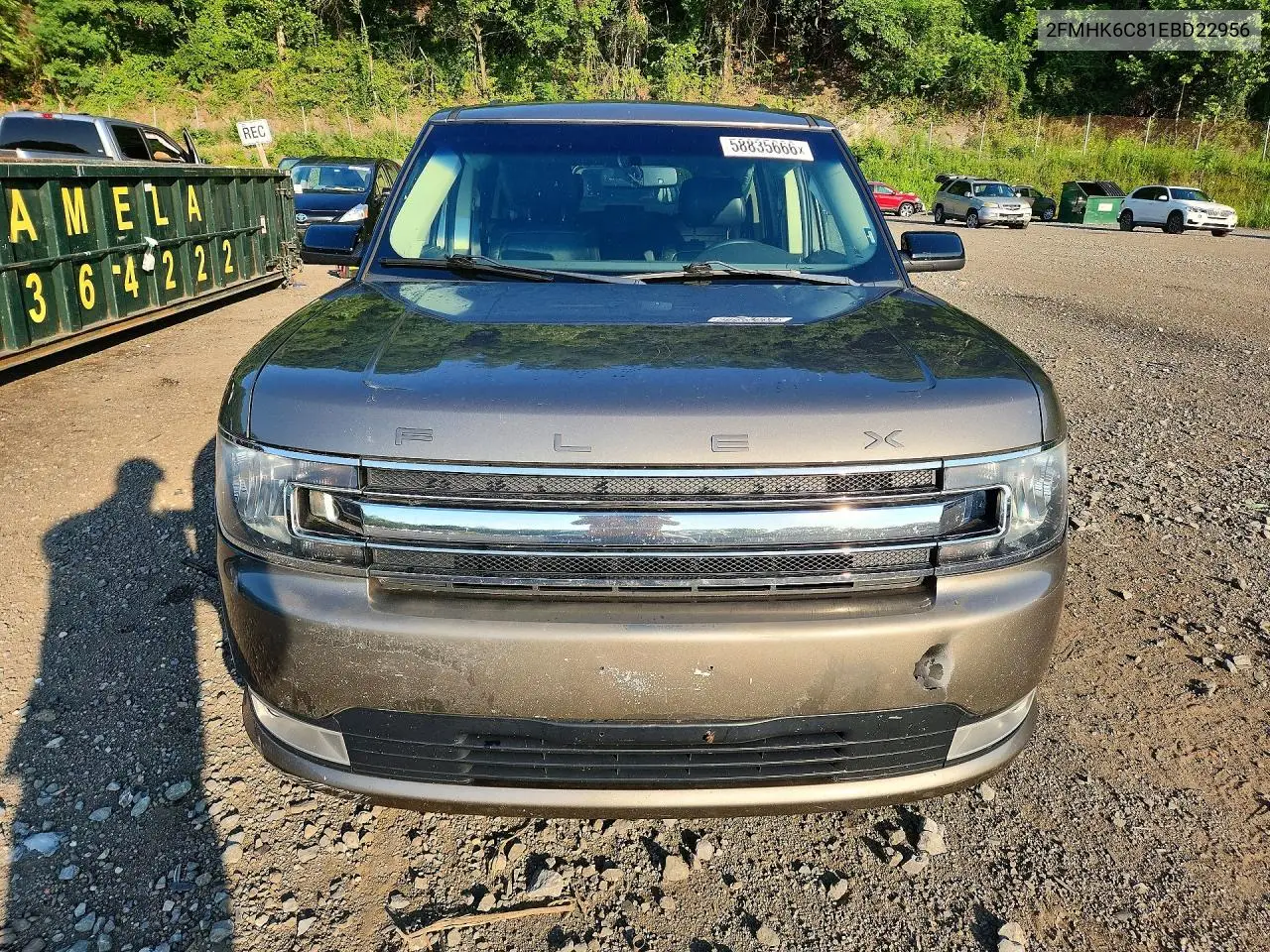 2014 Ford Flex Sel VIN: 2FMHK6C81EBD22956 Lot: 58835666