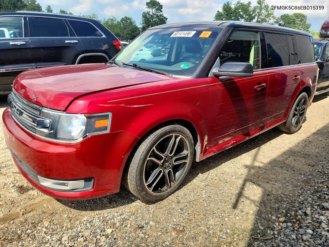 2014 Ford Flex Sel VIN: 2FMGK5C86EBD15359 Lot: 60141496