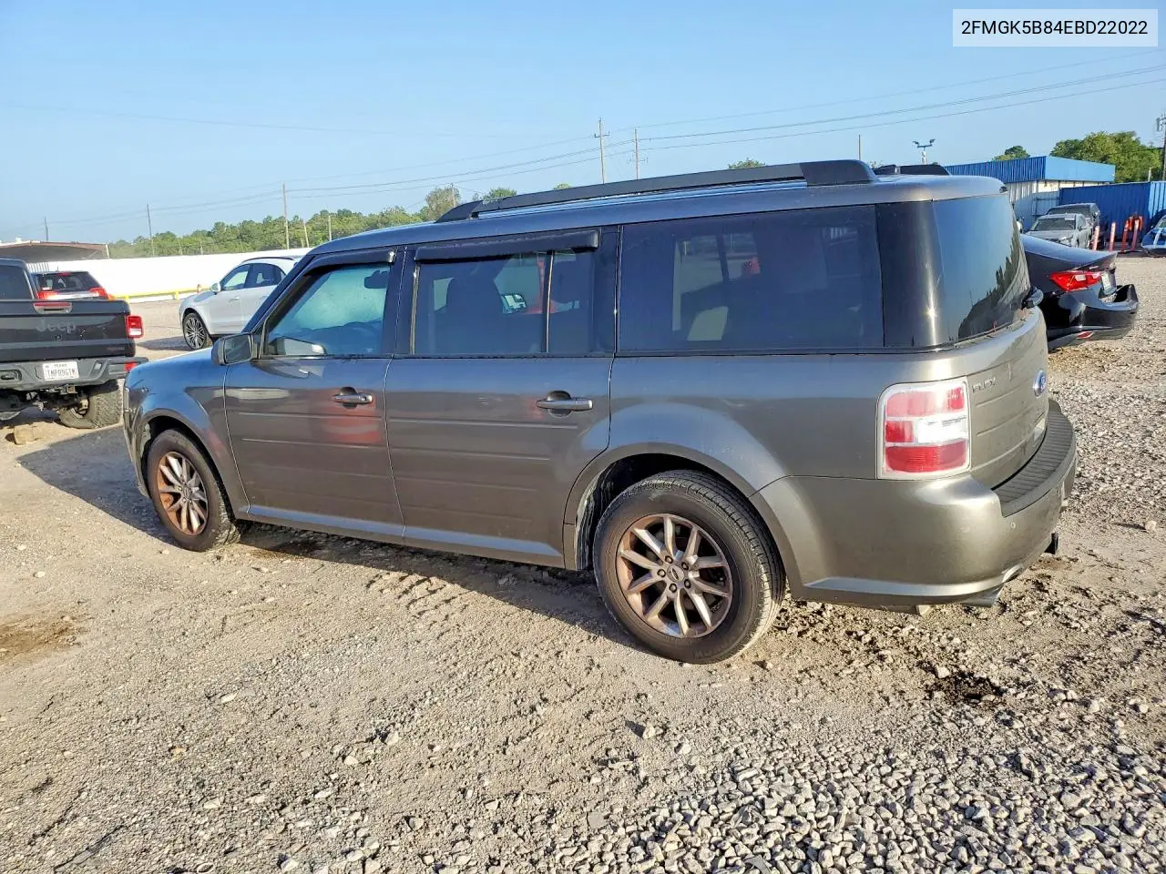 2014 Ford Flex Se VIN: 2FMGK5B84EBD22022 Lot: 61206986