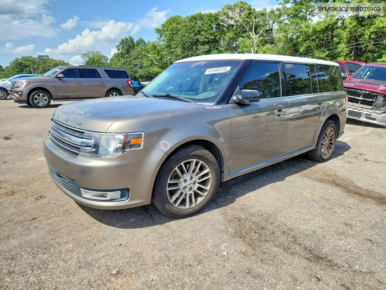 2014 Ford Flex Sel VIN: 2FMGK5C89EBD25903 Lot: 61480226