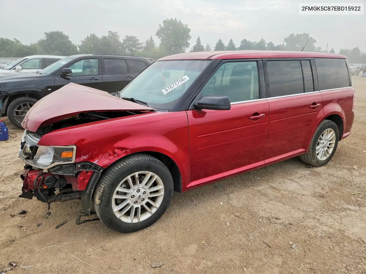 2014 Ford Flex Sel VIN: 2FMGK5C87EBD15922 Lot: 61672756
